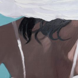 Cuadro Pintura Chica Lienzo Decoración 100 X 140 cm