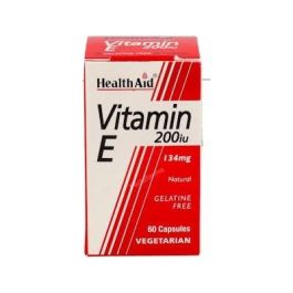 Health Aid Vitamina E Natural 200 UI 60 Vcap. Contribuye a la protección de las células frente al daño oxidativo Precio: 24.6900005. SKU: B15W5PW6TA
