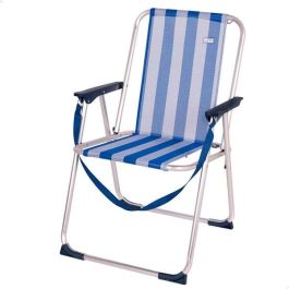 Silla playa aluminio plegable fija marinera 44x45x76 cm Silla playa aluminio plegable fija marinera 44x45x76 cm