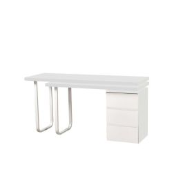 Escritorio DKD Home Decor 150 x 120 x 75 cm Natural Metal Blanco Madera MDF Escritorio DKD Home Decor 150 x 120 x 75 cm Natural Metal Blanco Madera MDF