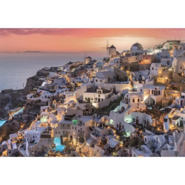 Clementoni CLE8005125399338 Puzzle 1000 Piezas Tonos de Santorini
