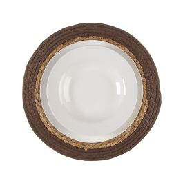 Versa Salvamantel Redondo de Mesa Marrón 35 cm. Protector con Diseño Natural de Algas y Papel, Ideal para Cocina o Comedor (6 Unidades) Versa Salvamantel Redondo de Mesa Marrón 35 cm. Protector con Diseño Natural de Algas y Papel, Ideal para Cocina o Comedor (6 Unidades)