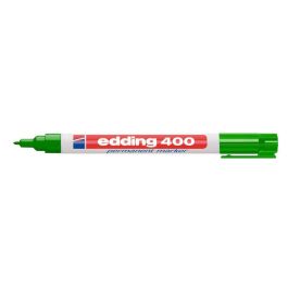 Rotulador Edding Marcador Permanente 400 Verde Punta Redonda 1 mm Recargable 10 unidades