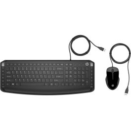 HP Teclado y Ratón Pavilion 200 con Cable USB 2.0, Reposamuñecas Integrado, Teclas Multimedia, Negro Precio: 21.99000034. SKU: B18QGAM2FA
