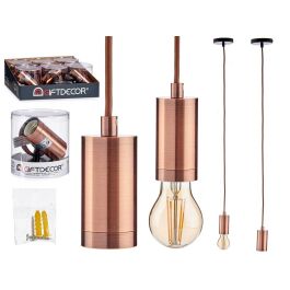 Lampara Colgante Acero Bronce Giftdecor 9CM (12 Unidades) Lampara Colgante Acero Bronce Giftdecor 9CM (12 Unidades)