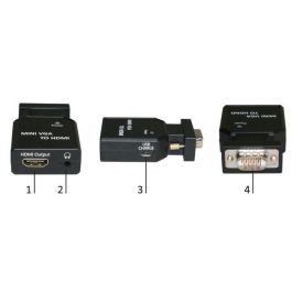 MicroConnect Convertidor Mini VGA a HDMI para Conectar PCs/Laptops Antiguos a Monitores/TVs Modernos Alta Definición Precio: 43.68999998. SKU: B1H98V2Q9E