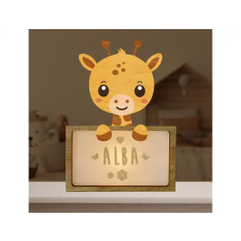 Wondee Lámpara Infantil Personalizable Jirafa Little Giraffe de Madera Sostenible, Luz Nocturna Quitamiedos Bebé Precio: 43.197. SKU: B1ETCFH3TG