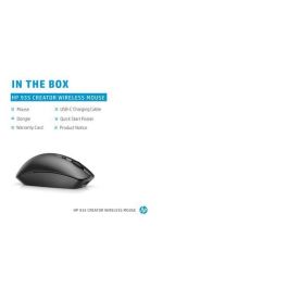 HP 935 Creator Ratón Inalámbrico Ergonómico Recargable 4000DPI Programable Multi-dispositivo Sensor Cristal Batería 12 Semanas Negro