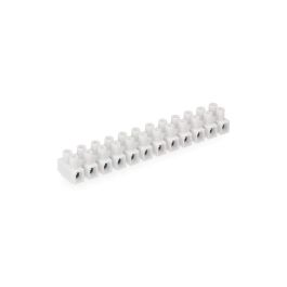 Edm Regleta de conexión 4mm a 6mm, 12 conectores, homologada, blanca