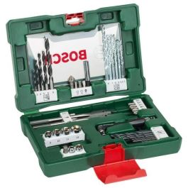 Bosch - Caja en línea V (41 piezas): Juego de Accesorios con Destornillador de Trinquete y Puntas