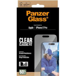 PanzerGlass CF – Cristal Protector para iPhone 17 Pro, Classic Fit, Resistente a Rayones y Golpes, Aplicación Fácil