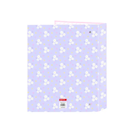 Safta Carpeta de anillas folio lomo ancho 4 anillas 40mm colección bouquet