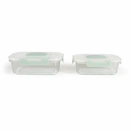 Livoo MEN404V Juego de 2 Recipientes para Vacío de Vidrio Borosilicato, Tapa de Plástico, 1.04L y 1.5L, Encajables Livoo MEN404V Juego de 2 Recipientes para Vacío de Vidrio Borosilicato, Tapa de Plástico, 1.04L y 1.5L, Encajables