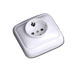 Edm Base 2p+t tipo f t/tl superficie "serie spa" blanco Precio: 2.78999985. SKU: S7915780