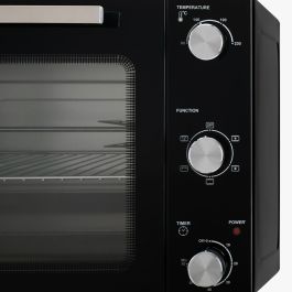Adler ad 6026 Horno Eléctrico con Convección y Asador, 1800W, 48L, Acero Inoxidable, 90-230°C, Temporizador 60 min