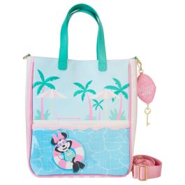 Loungefly Bolso tote Minnie Disney Vacation Style con monedero y bandolera, piel vegana, 27.5x32.5x10cm Precio: 63.78999968. SKU: B1KBZWDVXT