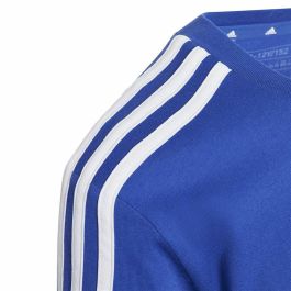 Camiseta de Manga Corta Infantil Adidas 3S Tib Azul