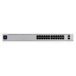 Ubiquiti USW-Pro-24-POE Gen 2, AC/DC, Internal, 450W, (24) 10/100/1000 RJ45 Ports, (2) 1/10G SFP+, 442.4 x 285.4 x 43.7 mm