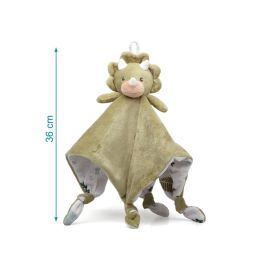 KioKids Doudou Dinosaurio Verde de Apego para Bebé Recién Nacido, Peluche Suave de Poliéster que Calma y Da Seguridad +0 meses