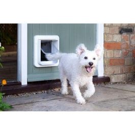 Sureflap Gatera Lector Microchip para Gatos Grandes y Perros Pequeños - Solapa Electrónica Anticolados con Memoria 32 Chips Blanca Sureflap Gatera Lector Microchip para Gatos Grandes y Perros Pequeños - Solapa Electrónica Anticolados con Memoria 32 Chips Blanca