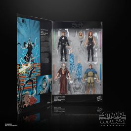 Hasbro Star Wars Pack 4 Figuras The Last Command F9227 Luke Skywalker, Luuke, Joruus C'baoth y Mara Jade Serie Black +4 años