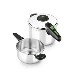 Olla Express Monix M911005 4 L + 6 L Acero Inoxidable 6 L 2 Piezas