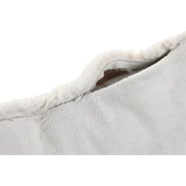 DKD Home Decor Cojín Decorativo Urban Poliéster Gris Claro 45x45 cm - Pack de 2 Unidades con Relleno de 420 gramos y Cremallera