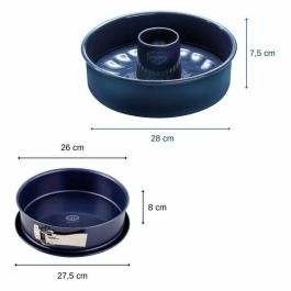 Dr. Oetker FAC1701993911506 - Molde Abatible y Savarin con Base Desmontable Back-Liebe, 26 y 28 cm