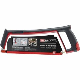 Facom 601PB Sierra para metales, Arco de sierra con tensión de 80kg, 2 posiciones (45°/90°), para hojas de 300mm, ergonómica