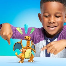 Mega Bloks Pokemon Charizard GWY77 Figura Articulada para Construir con 222 Piezas, +8 Años