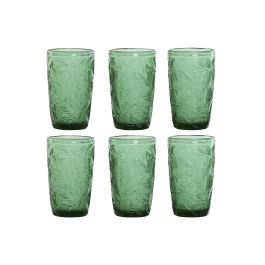 Vaso Basicos DKD Home Decor Verde 8 x 13 x 8 cm Set de 6