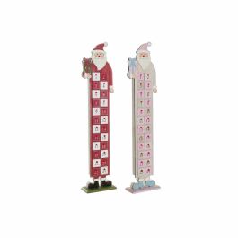 Calendario Adviento Navidad Tradicional DKD Home Decor Rojo Blanco 7 x 64 x 14 cm (2 Unidades) Precio: 31.52292. SKU: B13DAQSMGS