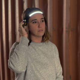 Edm Linterna Frontal con Sensor Recargable 8W LED Cob 280lm IP44 Luz Fría