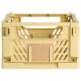 Day Caja Plegable Amarilla Arena 33x24,5x15cm Capacidad 10L Con 2 Etiquetas