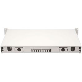 Digitus LWL Spleißbox 1HE bestückt 24x LC DX OM4 grau Caja de empalme de fibra óptica 1U Gris