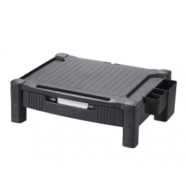Q-connect Soporte para Monitor/Impresora Ajustable con Cajón Negro 434x336x133 mm Precio: 32.58999964. SKU: B18X67V34P