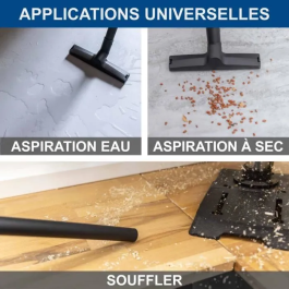 Scheppach SCH4046664256298 Aspiradora en seco y húmedo 1200 W Tanque de acero inoxidable 25 L