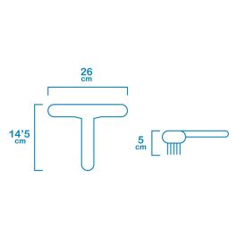 Edm Cepillo de piscina Classic 25,5 x 14,5 x 4,5 cm