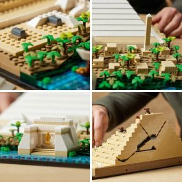 LEGO 21058 Architecture La Gran Pirámide de Giza, Maqueta de Monumento Mundial para Construir y Decorar, Set de Hobby Creativo