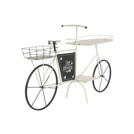 DKD Home Decor Expositor Terraza y Jardín Blanco Negro Metal 167 x 41 x 95 cm Desmontable 2 Estanterías