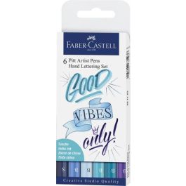 Rotulador Fibra Faber-Castell Pitt Hand Lettering Tonos Azules Bolsa De 6 Rotulador Fibra Faber-Castell Pitt Hand Lettering Tonos Azules Bolsa De 6 Precio: 14.7899994. SKU: B16467AQD5