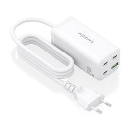 Aisens ASCH-100W4P053-W Cargador Sobremesa GaN 100W 4 Puertos (3xUSB-C PD3.0, 1xUSB-A QC3.0) Blanco Precio: 30.50000052. SKU: B12EM73GF3