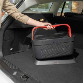 Rati V01763 Cesta de la Compra Antideslizante para Maletero de Coche, Fácil Instalación, de Plástico Reciclado, Color Rojo Rati V01763 Cesta de la Compra Antideslizante para Maletero de Coche, Fácil Instalación, de Plástico Reciclado, Color Rojo