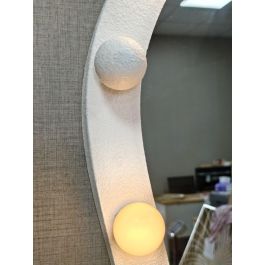 DKD Home Decor Espejo Moderno Blanco 7.5 x 167 x 67 cm Led Metal