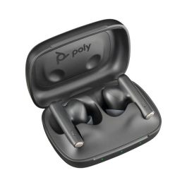 HP Poly Voyager Free 60 UC Auriculares Inalámbricos Carbon Black + Adaptador BT700 USB-A + Estuche Carga Básica para Trabajo