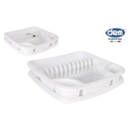 Escurreplatos con bandeja Bloom Blanco 40x39x9.3 cm - Inde (6 Unidades) Precio: 31.50000018. SKU: B1H3P46TQV