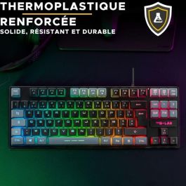 The G-Lab THE3760162055443 Teclado Gaming KEYZ CAESIUM TKL RGB Negro y Gris