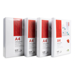 Liderpapel Carpeta Canguro 2 Anillas Mixtas 55mm A4 Plástico Blanco