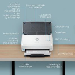 HP Escáner HP ScanJet Pro 3000 s4 Alimentador de Hojas 40 ppm/80 ipm