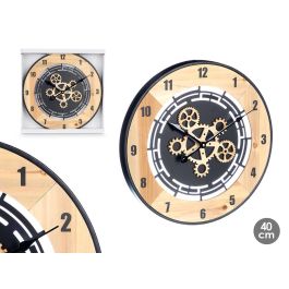 Reloj Pared Engranaje Madera 40 Cm Giftdecor (6 Unidades) Precio: 94.50000054. SKU: B1CDRRM2X9